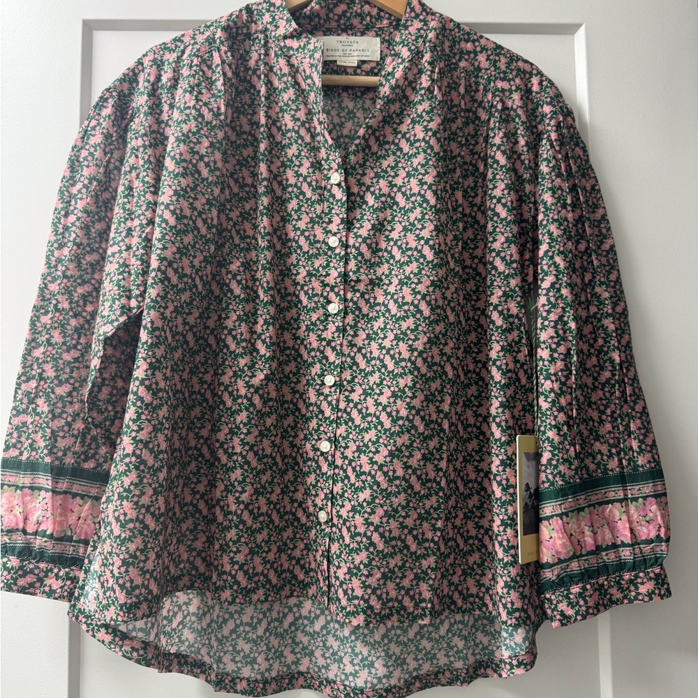 NWT Trovata Birds of Paradis top size XS